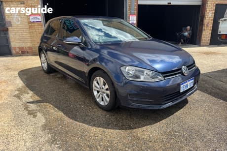 Blue 2013 Volkswagen Golf Hatch 90 TSI COMFORTLINE AU MY14