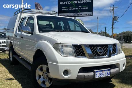 White 2007 Nissan Navara Dual Cab Pick-up St-X (4X4)