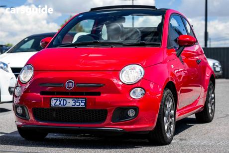 Red 2013 Fiat 500 Hatchback Sport