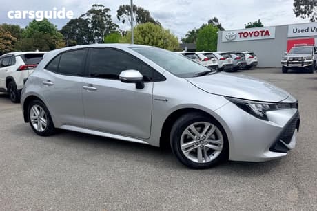Silver 2021 Toyota Corolla Hatchback Ascent Sport Hybrid
