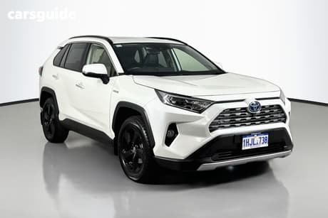 White 2021 Toyota RAV4 Wagon Cruiser (2Wd) Hybrid
