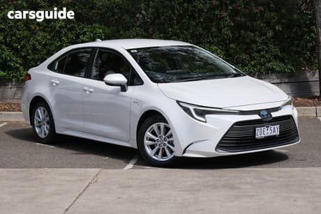 White 2025 Toyota Corolla Sedan Ascent Sport Hev
