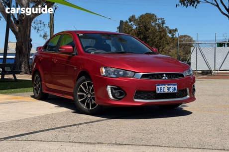 Red 2016 Mitsubishi Lancer Sedan Es Sport