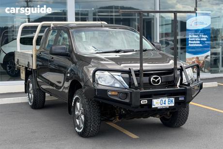 Grey 2016 Mazda BT-50 Dual Cab Chassis Xt (4X4)