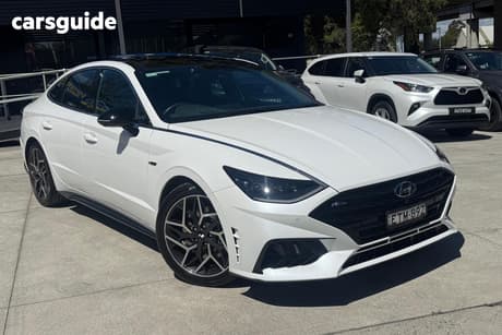 White 2022 Hyundai Sonata Sedan N Line