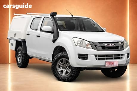 White 2016 Isuzu D-MAX Crew Cab Chassis Sx (4X4)