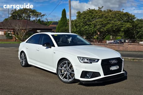 White 2019 Audi A4 Sedan 2.0 Tfsi Quattro S Tronic S Ln