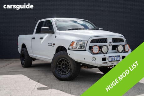 White 2022 RAM 1500 Crew Cab Utility Express
