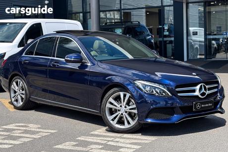 Blue 2016 Mercedes-Benz C200 Sedan