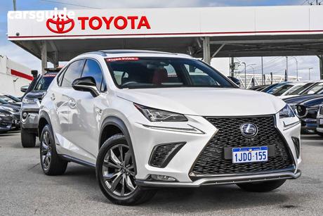 White 2019 Lexus NX300H Wagon F Sport Hybrid (Fwd)