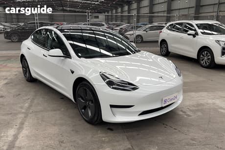 White 2023 Tesla Model 3 Sedan Rear-Wheel Drive