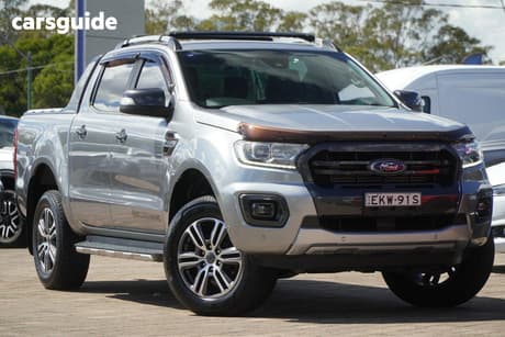 Silver 2020 Ford Ranger Double Cab Pick Up Wildtrak 2.0 (4X4)