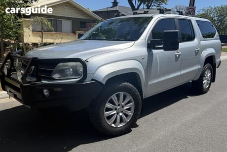 Blue 2011 Volkswagen Amarok Dual Cab Utility Tdi400 Highline (4X4)