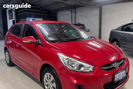 Red 2016 Hyundai Accent Hatchback Active