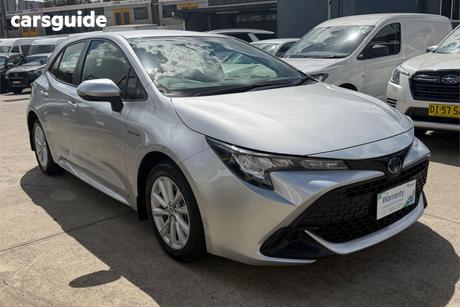 Silver 2024 Toyota Corolla Hatchback Ascent Sport Hybrid