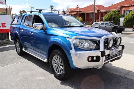 Blue 2017 Mitsubishi Triton Dual Cab Utility Gls (4X4)