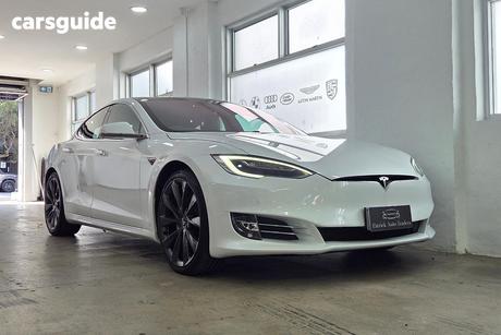White 2020 Tesla Model S Sedan Long Range