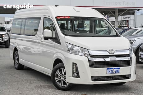 White 2023 Toyota HiAce Bus Slwb Commuter Gl (12 Seats)