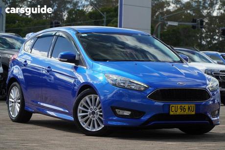 Blue 2016 Ford Focus Hatchback Sport