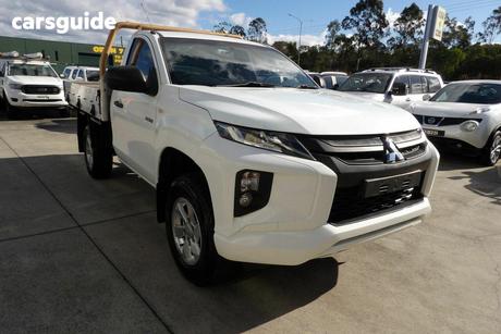 White 2019 Mitsubishi Triton Cab Chassis Glx