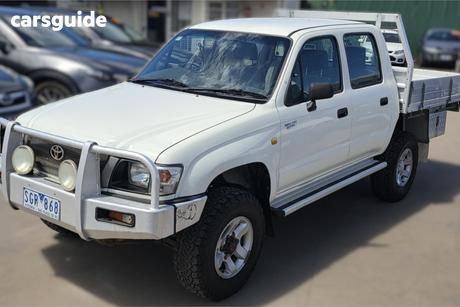 White 2003 Toyota Hilux Dual Cab Pick-up (4X4)