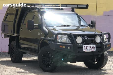 Black 2007 Toyota Hilux Cab Chassis Sr (4X4)