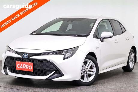 White 2020 Toyota Corolla Hatchback Ascent Sport Hybrid