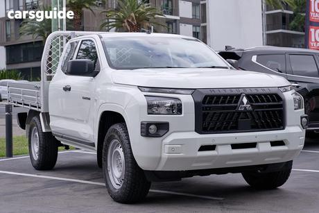 White 2026 Mitsubishi Triton Double Cab Chassis Glx (4X4)