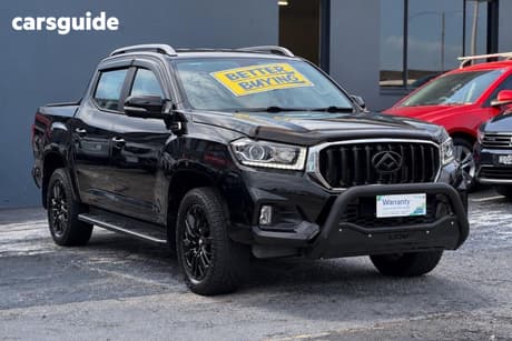 Black 2020 LDV T60 Double Cab Utility Trailrider 2 (4X4) D20