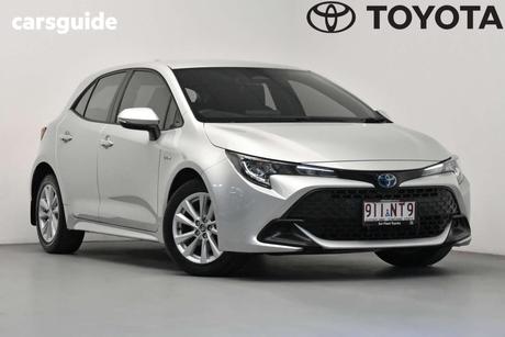 Silver 2025 Toyota Corolla Hatchback Ascent Sport Hybrid