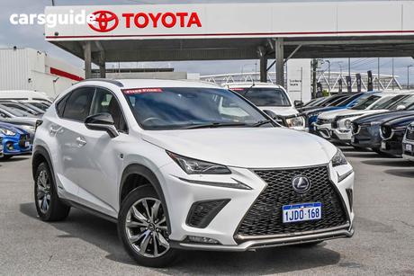 White 2019 Lexus NX300H Wagon F Sport Hybrid (Awd)