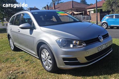 Silver 2014 Volkswagen Golf Wagon 90 Tsi
