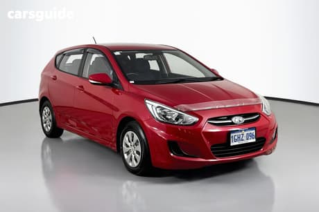 Red 2016 Hyundai Accent Hatchback Active