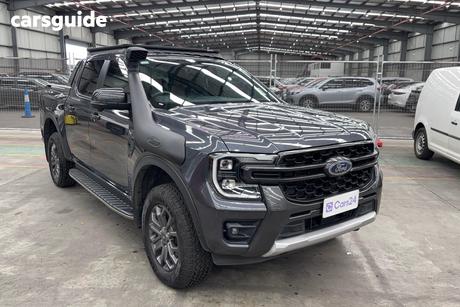 Grey 2023 Ford Ranger Double Cab Pick Up Wildtrak 3.0 (4X4)
