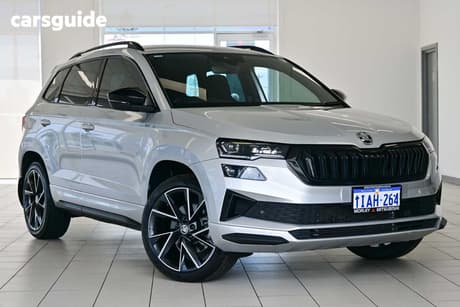 Silver 2023 Skoda Karoq Wagon Sportline (4X4) 140Tsi