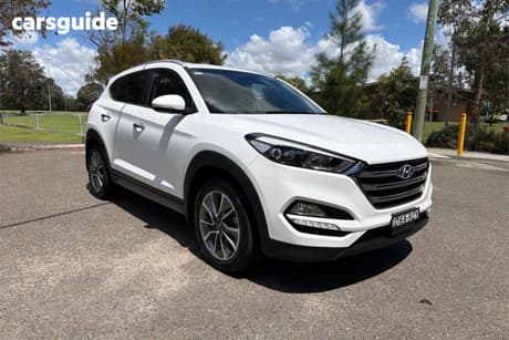 White 2017 Hyundai Tucson Wagon Elite (Fwd)