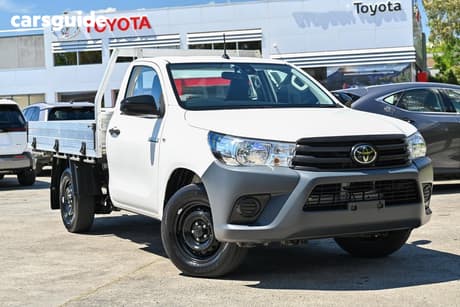 White 2021 Toyota Hilux Cab Chassis Workmate