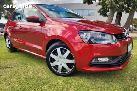 Red 2015 Volkswagen Polo Hatchback 66 Tsi Trendline