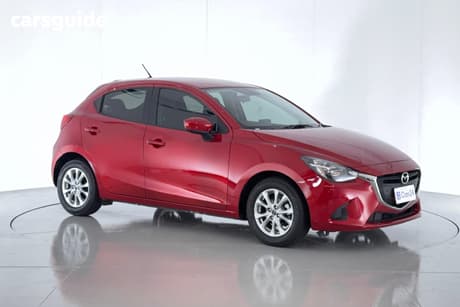 Red 2016 Mazda 2 Hatchback Maxx