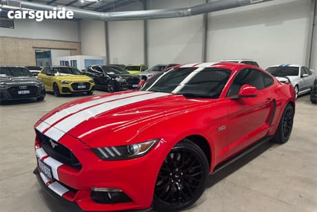 Red 2016 Ford Mustang Coupe Fastback Gt 5.0 V8