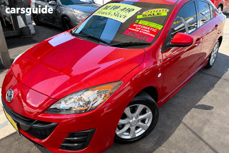 Red 2009 Mazda 3 Sedan Maxx Sport