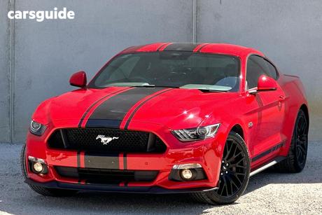 Red 2017 Ford Mustang Coupe Fastback Gt 5.0 V8