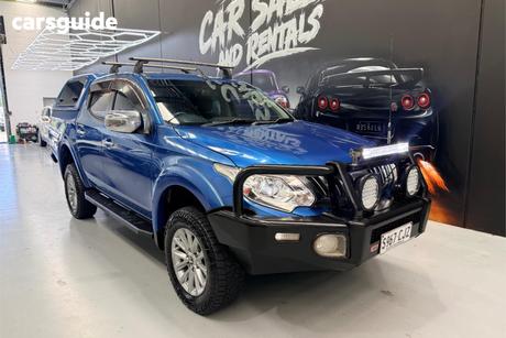 Blue 2015 Mitsubishi Triton Dual Cab Utility Gls (4X4)