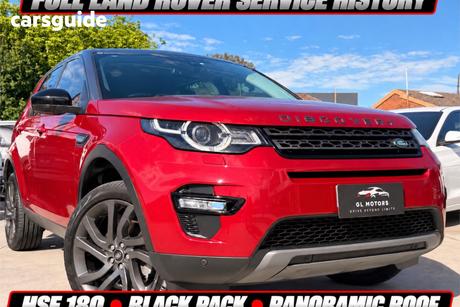 Red 2017 Land Rover Discovery Sport Wagon Td4 180 Hse 5 Seat