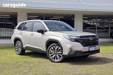 Gold 2025 Subaru Forester Wagon Hybrid Touring (Awd)
