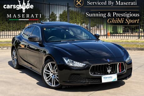 Black 2017 Maserati Ghibli Sedan SPORT M157 MY17