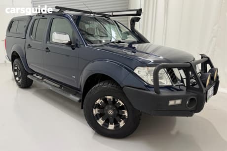 Blue 2013 Nissan Navara Dual Cab Utility St-X 550 (4X4)