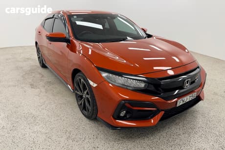 Orange 2019 Honda Civic Hatchback Rs