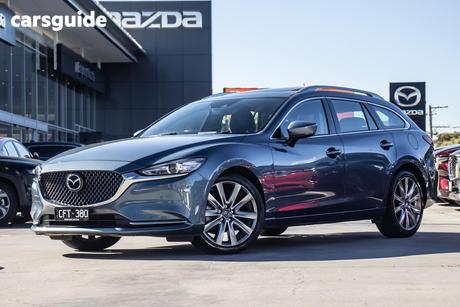 Blue 2022 Mazda 6 Wagon Atenza