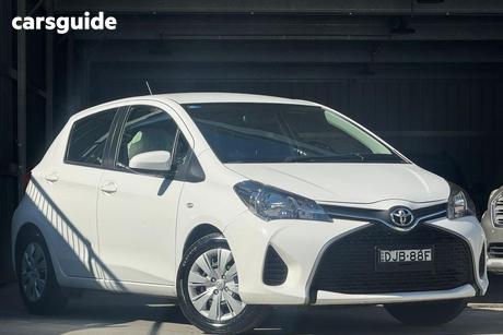 White 2016 Toyota Yaris Hatchback Ascent